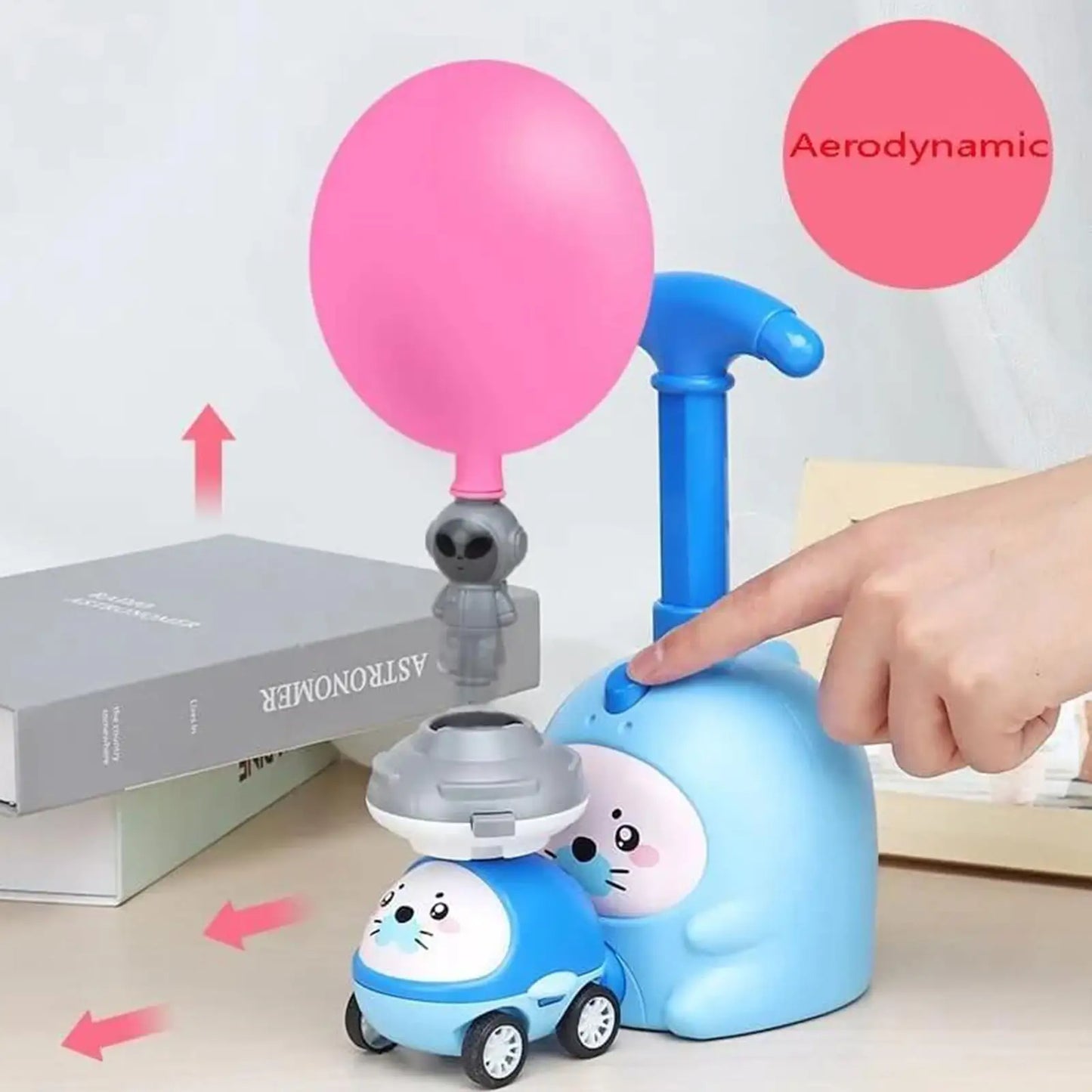 Ensemble de voiture propulsé par ballon pour enfants