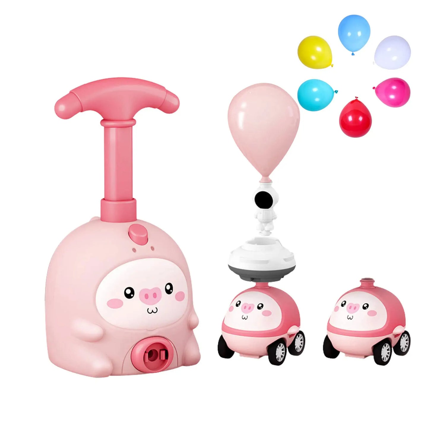 Ensemble de voiture propulsé par ballon pour enfants