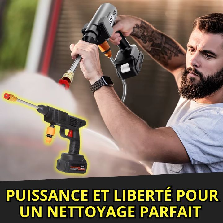 Pistolet Haute Pression à Eau avec Batterie