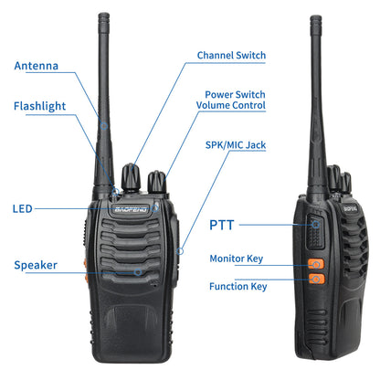 Talkie-walkie émetteur-récepteur radio(2PCS)
