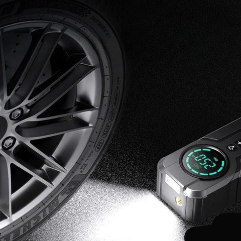 Démarreur Voiture Portable avec Compresseur d'Air