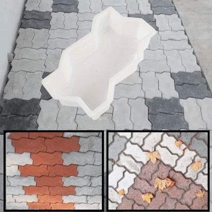 Moule de chaussée de jardin, marche en forme de vagues